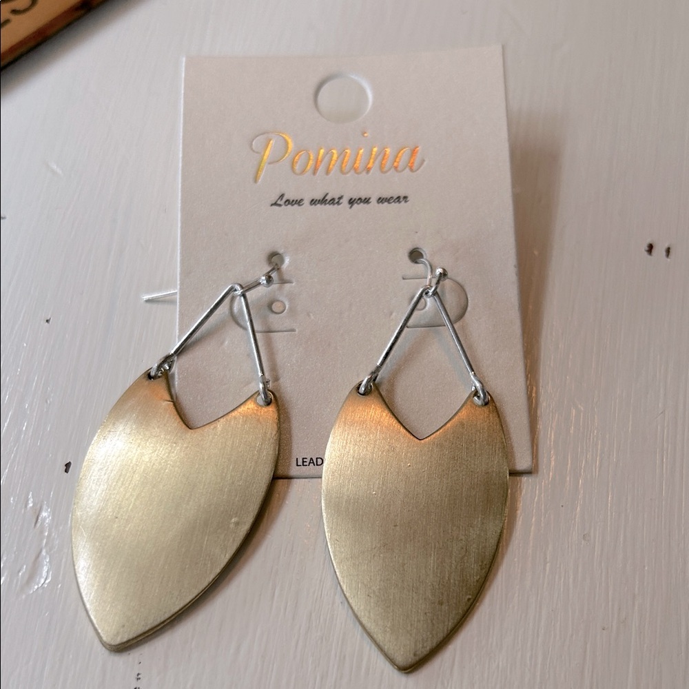 Pomina gold/silver drop earrings